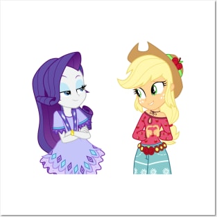 Boho Chic Rarity and Applejack Posters and Art